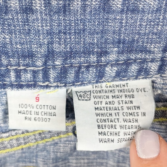 Vintage 2000s Y2K Unionbay Front Slit Long Denim Jean Maxi Skirt Women's Size 9 - Picture 7 of 9